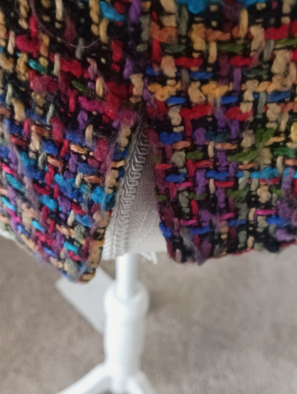 Vintage Coldwater Creek Multi-Colored Women's Tweed Blazer Size 6 - Picture 10 of 12